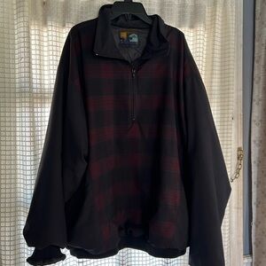 Black and Red Plaid Men's Jacket